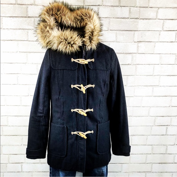 American Eagle Outfitters Jackets & Blazers - American Eagle Outfitters Wool Duffle Navy Coat.